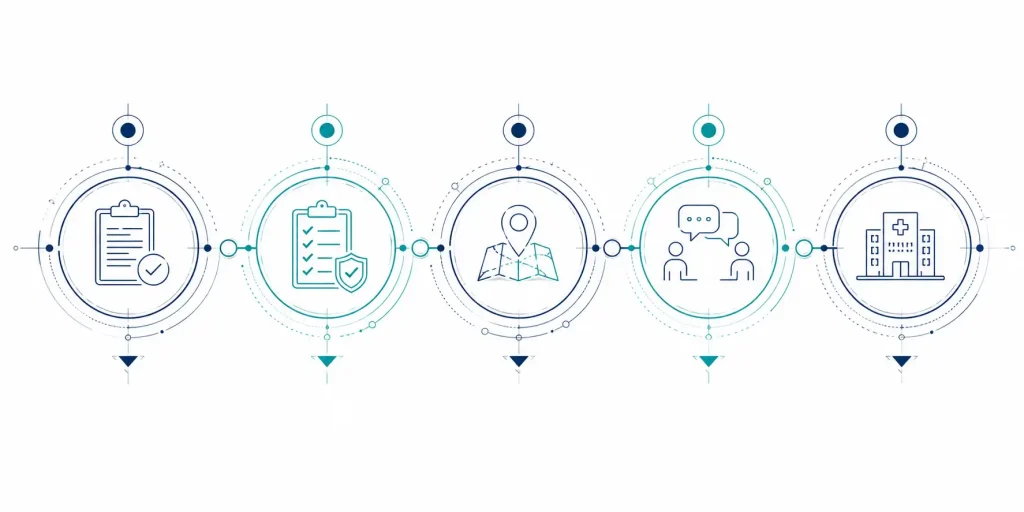 First steps to secure a preceptor roadmap for NP clinical students.
